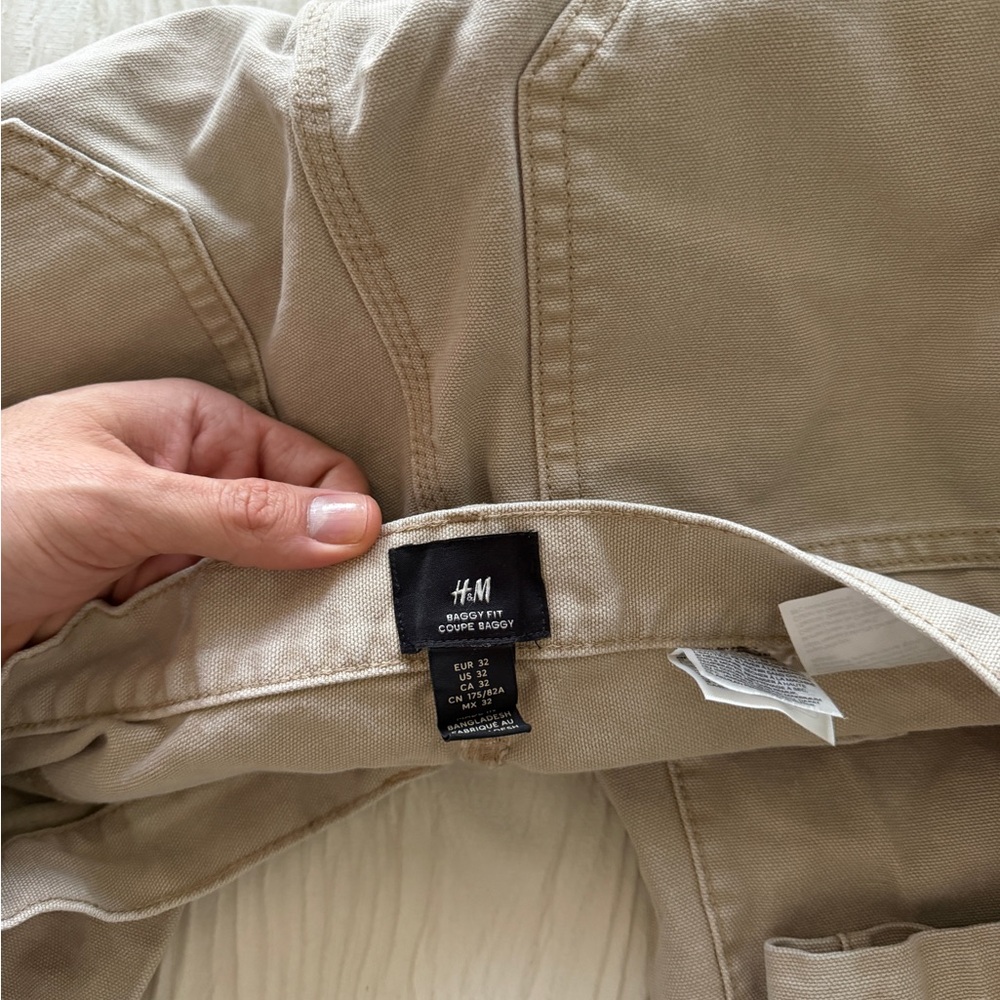 H&M Light Brown Cargo Pants